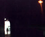 woman in dark